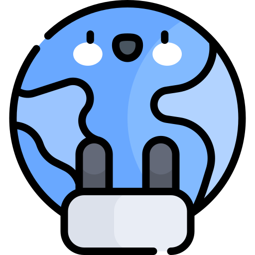 세계 Kawaii Lineal color icon