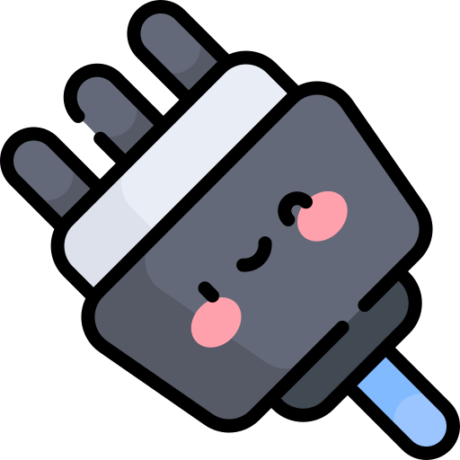 ネットワークケーブル Kawaii Lineal color icon