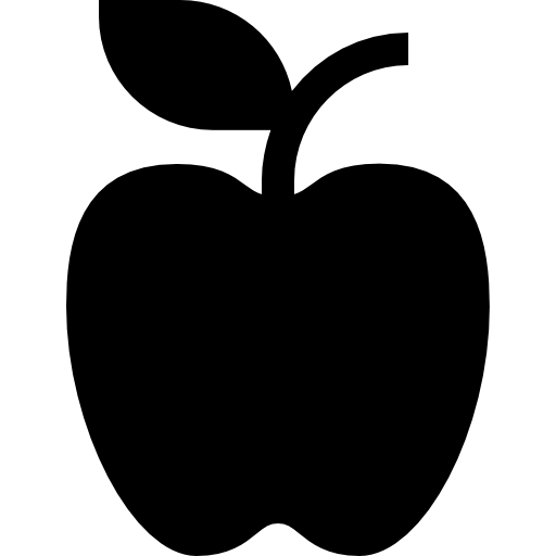 manzana Basic Straight Filled icono