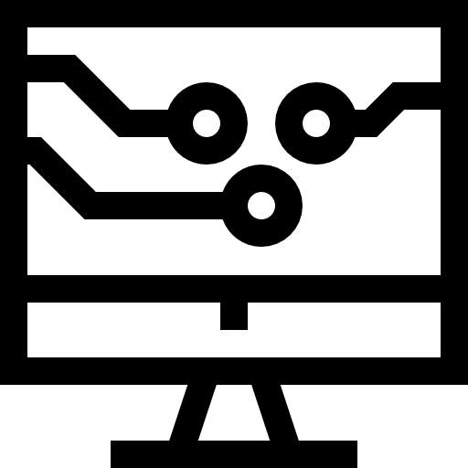 komputer Basic Straight Lineal ikona