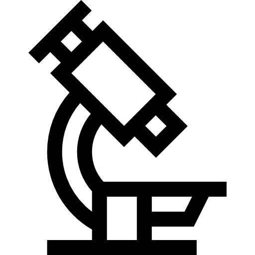 mikroskop Basic Straight Lineal ikona