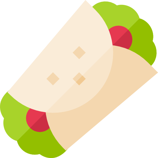 burrito Basic Straight Flat icoon
