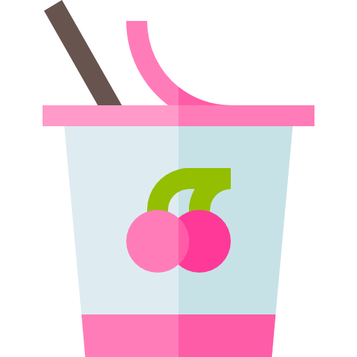 yoghurt Basic Straight Flat icoon