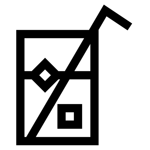 bibita Basic Straight Lineal icona