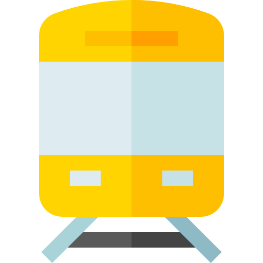 spoorweg Basic Straight Flat icoon
