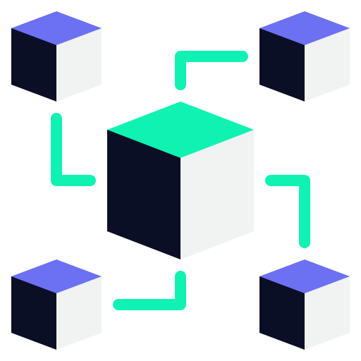 blockchain Generic color fill Ícone