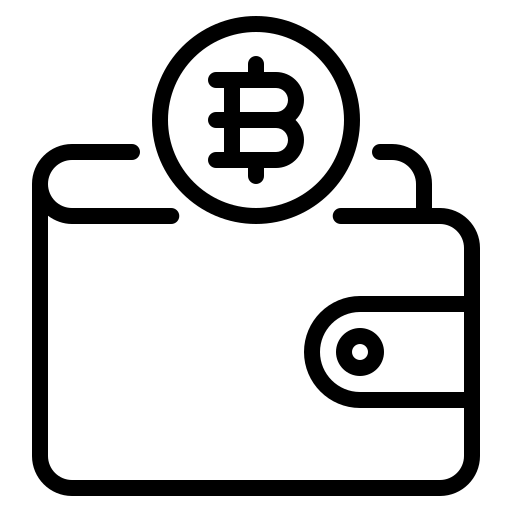 암호화폐 지갑 Generic black outline icon