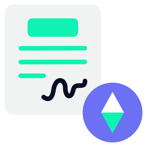 Smart contract Generic color fill icon