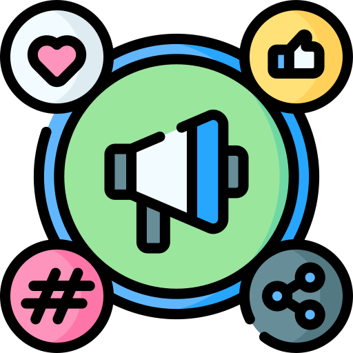 marketing mediów społecznościowych Special Lineal color ikona