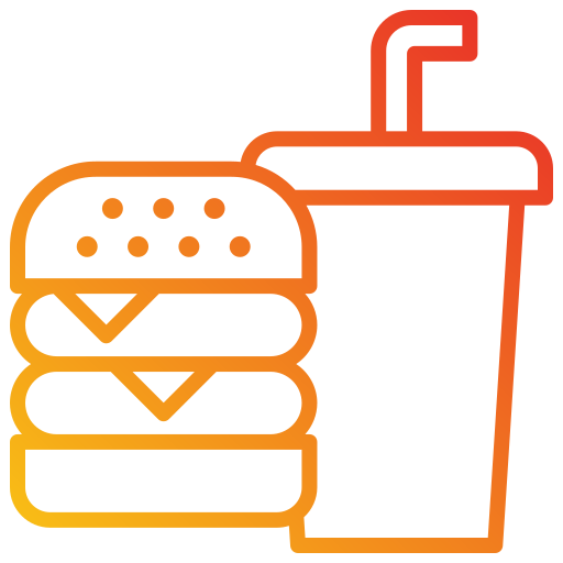 fast food Generic gradient outline ikona