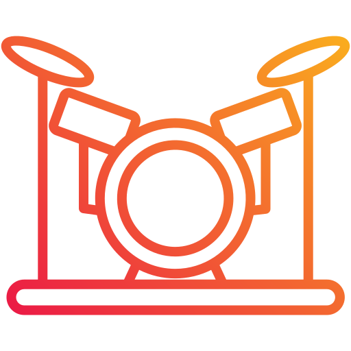 ドラムセット Generic gradient outline icon