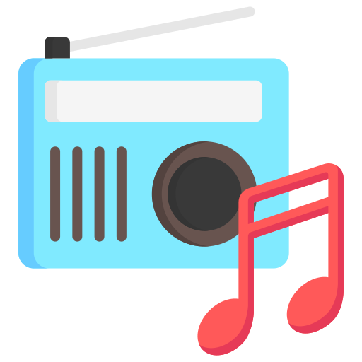 라디오 Generic color fill icon