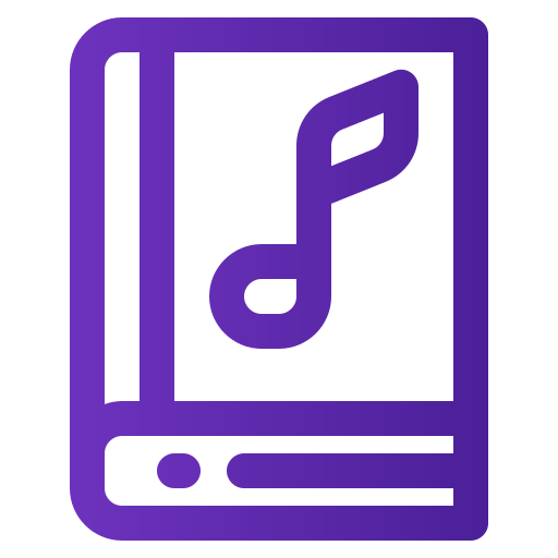 musikbuch Generic gradient outline icon