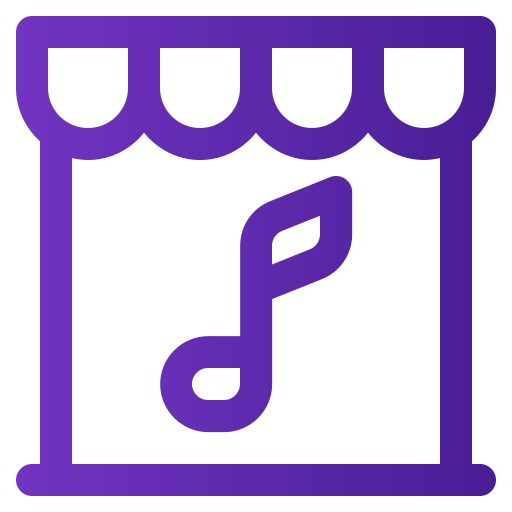 Music store Generic gradient outline icon