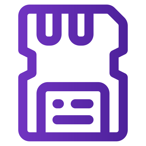 Sd card Generic gradient outline icon