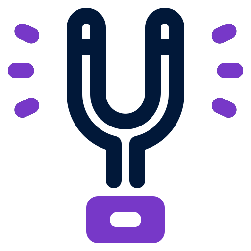 Tunning fork Generic color lineal-color icon