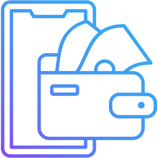 Digital payment Generic gradient outline icon