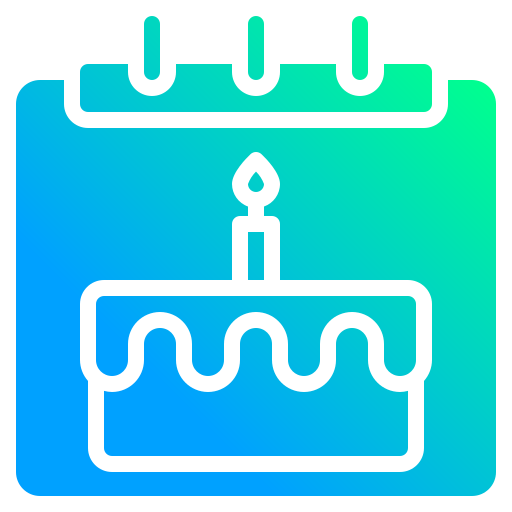 Birthday Generic gradient fill icon