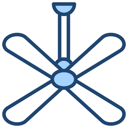 Ceiling fan Generic color lineal-color icon