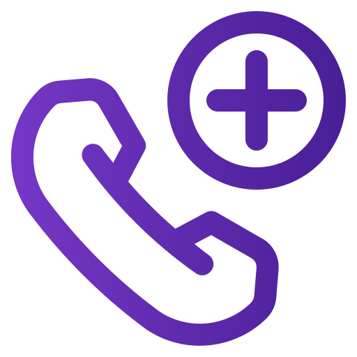 Emergency call Generic gradient outline icon