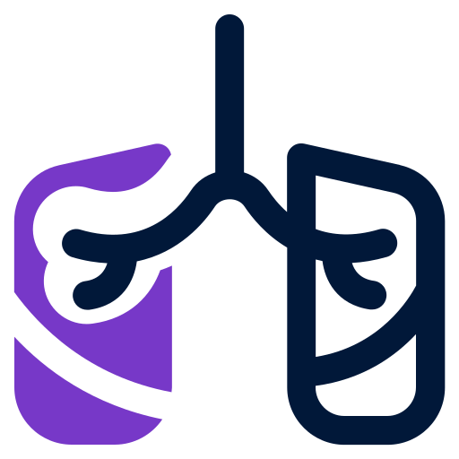 Lungs Generic black outline icon