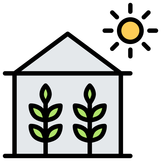 Зеленый дом Generic color lineal-color иконка