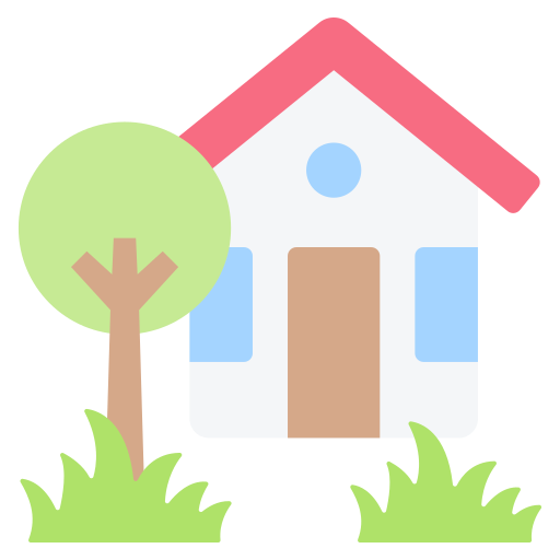 Cottage Generic color fill icon