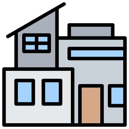 Modern house Generic color lineal-color icon