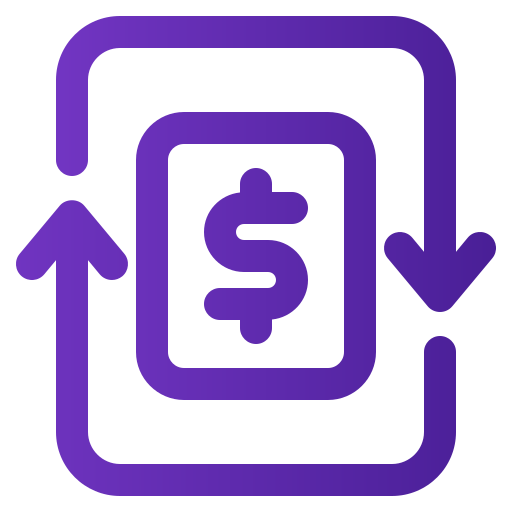 Money flow Generic gradient outline icon