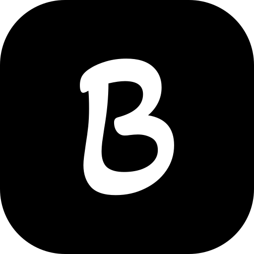 letra b Generic black fill icono