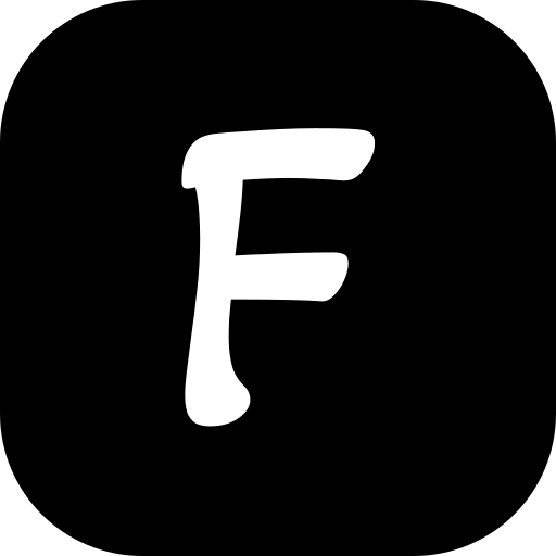 文字f Generic black fill icon