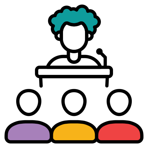 seminar Generic color lineal-color icon