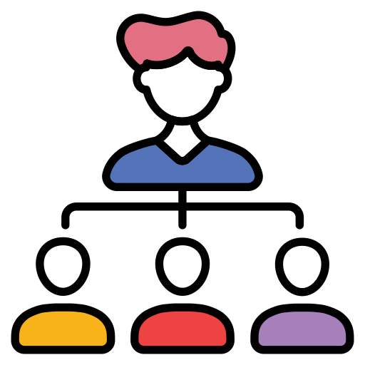 gerarchia della squadra Generic color lineal-color icona