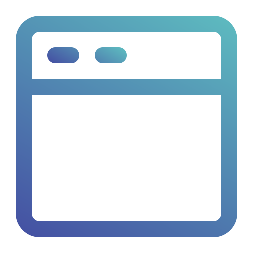 browser Generic gradient outline icon