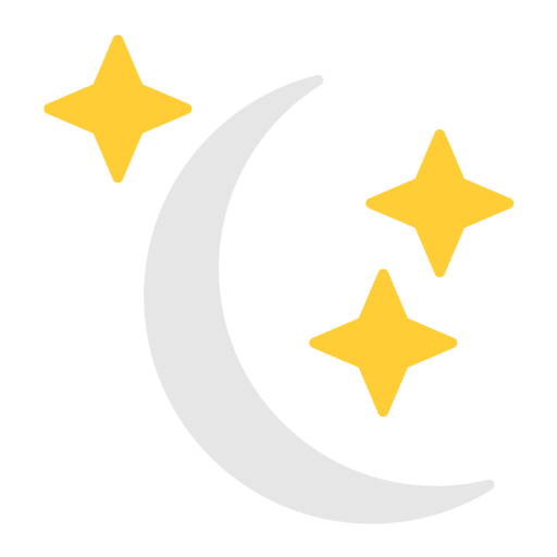 luna e stelle Generic color fill icona