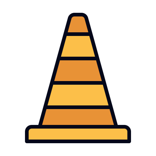 cônes de chantier Generic color lineal-color Icône