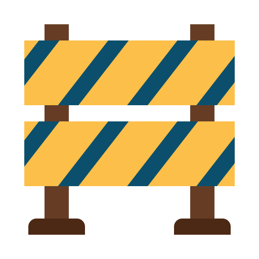 Construction sign Generic color fill icon