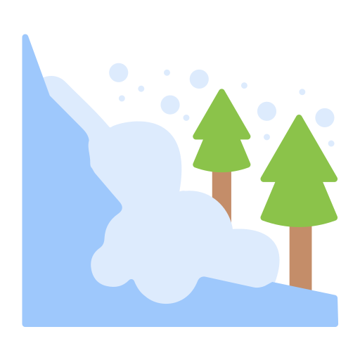avalancha de nieve Generic color fill icono