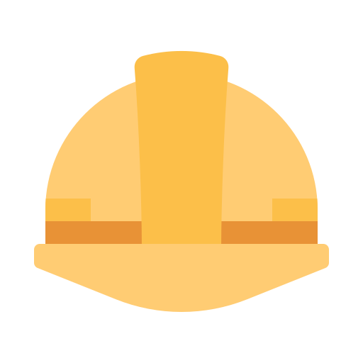 casco de seguridad Generic color fill icono