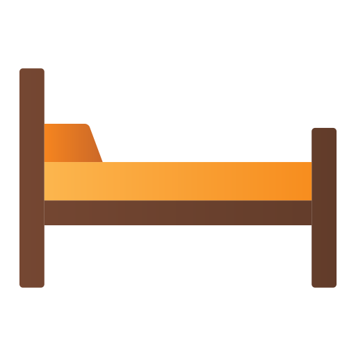 łóżko Generic gradient fill ikona