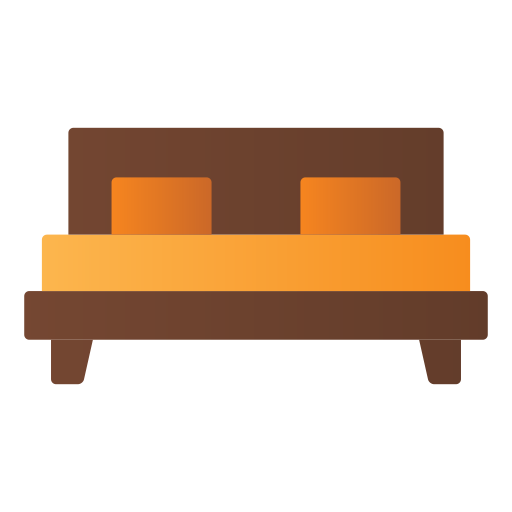 Bed Generic gradient fill icon