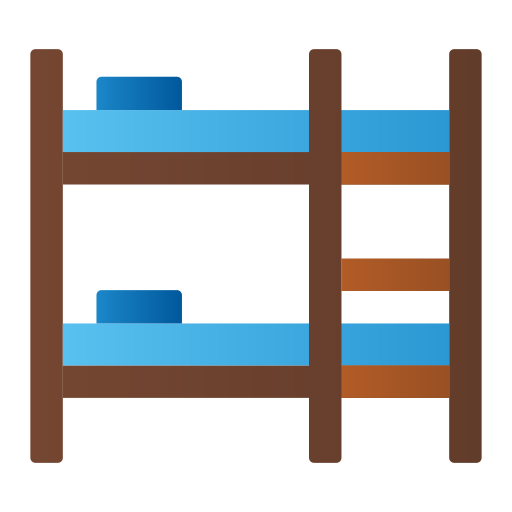 Bunk bed Generic gradient fill icon