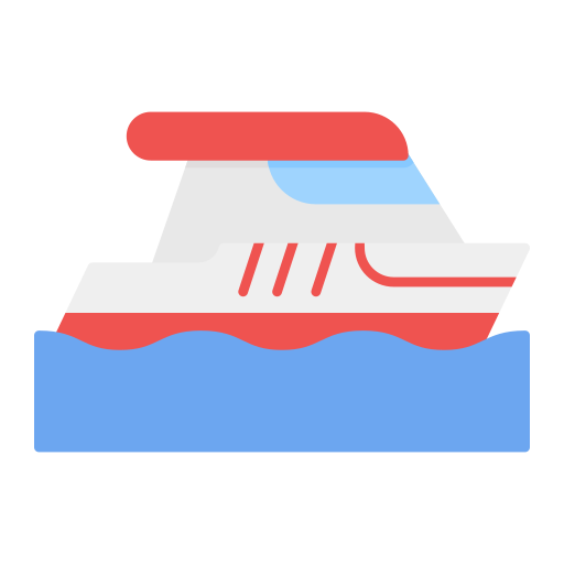 Ferry boat Generic color fill icon
