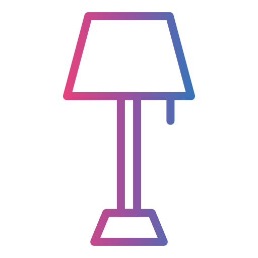 lámpara de piso Generic gradient outline icono