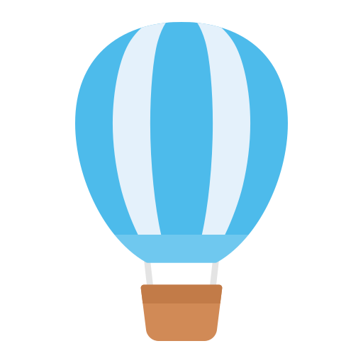 Hot air ballon Generic color fill icon