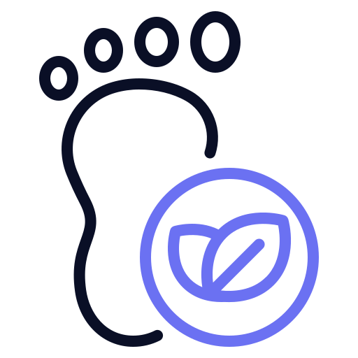 탄소 발자국 Generic color outline icon