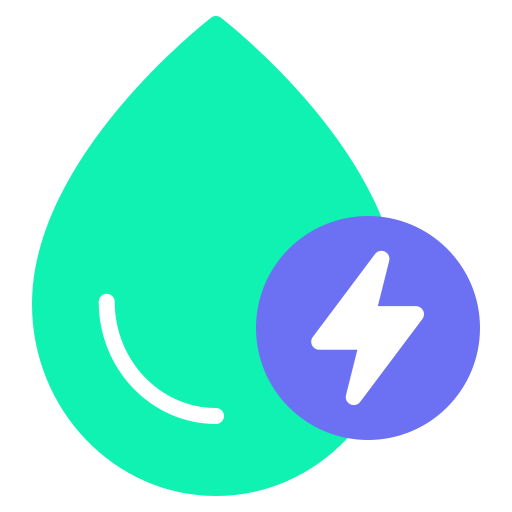 Wave energy Generic color fill icon