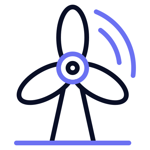 turbina wiatrowa Generic color outline ikona