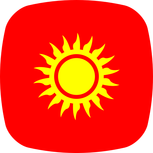 kirghizistan Generic color fill Icône