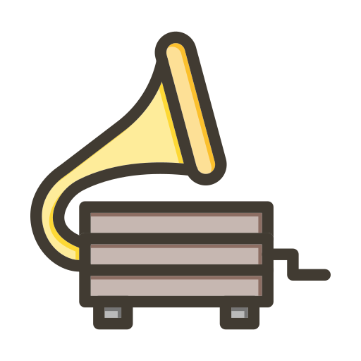 gramófono Generic color lineal-color icono